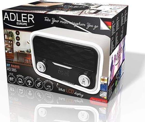 Adler AD 1185 radio Bærbar Hvid