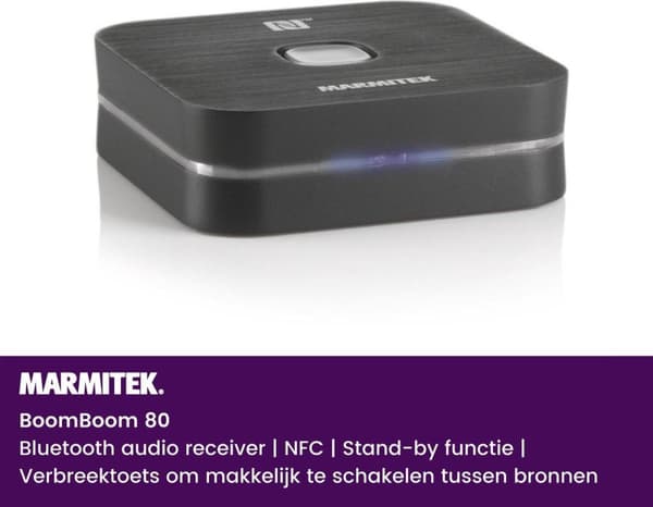 Marmitek BoomBoom 93 - Ljudmottagare | Bluetooth | aptX & aptX låg latens | digitalt ljud