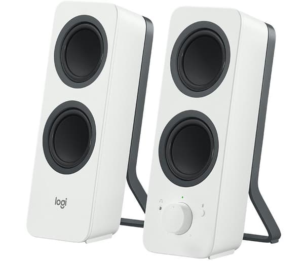 Logitech Z207 - kaiuttimet - PC:lle - 2.0 kanava - langaton - Bluetooth - 5 wattia (yhteensä) - valkoinen
