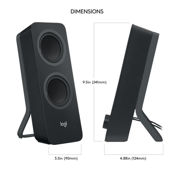 Logitech Z207 - Bluetooth-tietokonekaiuttimet - musta