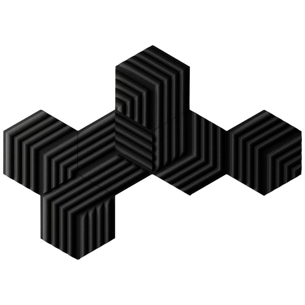 Akustiskt skum (L x B x H) 491 x 426 x 47 mm Elgato Wave Panels, Starter Set black