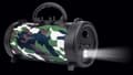Miniatyrbild 5 av 5: Manhattan-produkter Sound Science Bluetooth-högtalare med ficklampa - Trådlös Bluetooth-högtalare, Boom Box, FM, USB, Musik - Militär