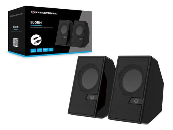 Conceptronic BJORN - kaiuttimet - PC:lle - langaton - Bluetooth - 6 wattia (yhteensä)