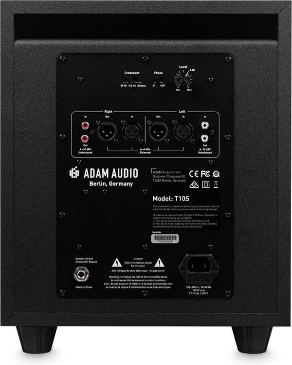 Adam T10s - Aktiv studio subwoofer