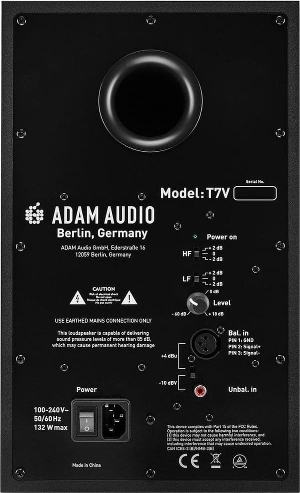 Adam T7V - Aktiv studiomonitor, 7 st