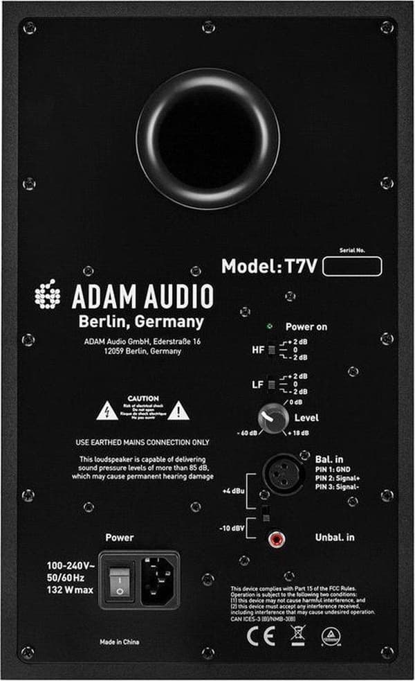 Adam T7V - Aktiv studiomonitor, 7 st