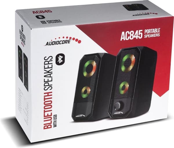Audiocore AC845 bærbar højttaler Stereo bærbar højttaler Sort 5 W