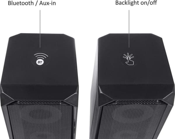 Audiocore AC845 bærbar højttaler Stereo bærbar højttaler Sort 5 W