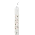 Miniatyrbilde 3 av 8: Namron Skjøteledning 4-veis Jord USB-A/C 1,5m Hvit
