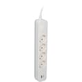 Miniatyrbilde 4 av 8: Namron Skjøteledning 4-veis Jord USB-A/C 1,5m Hvit