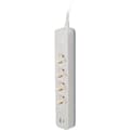 Miniatyrbilde 5 av 8: Namron Skjøteledning 4-veis Jord USB-A/C 1,5m Hvit