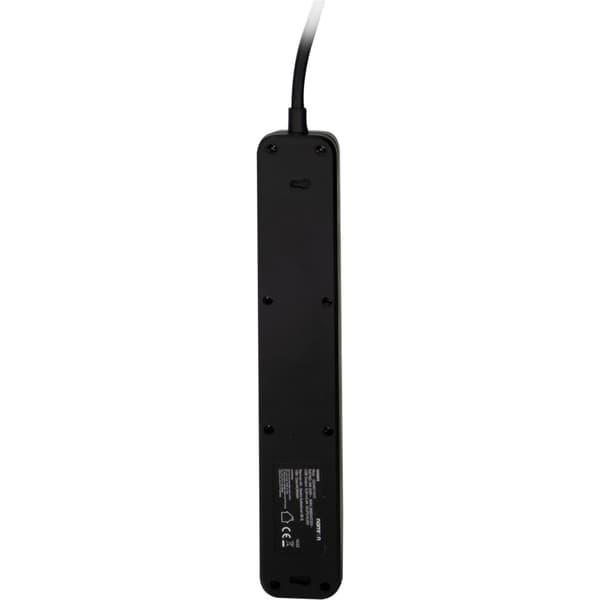 Namron Skjøteledning 4-veis Jord USB-A/C 1,5m Sort