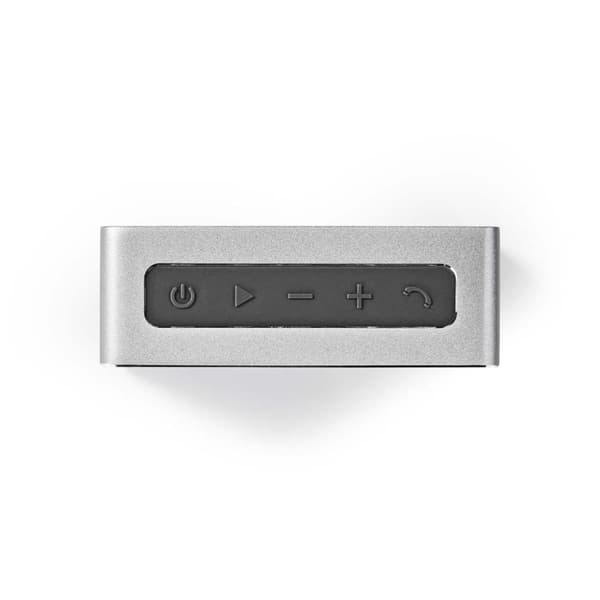 Nedis SPBT1002GY-högtalare med Bluetooth® 15 W Metal Design Gunmetal