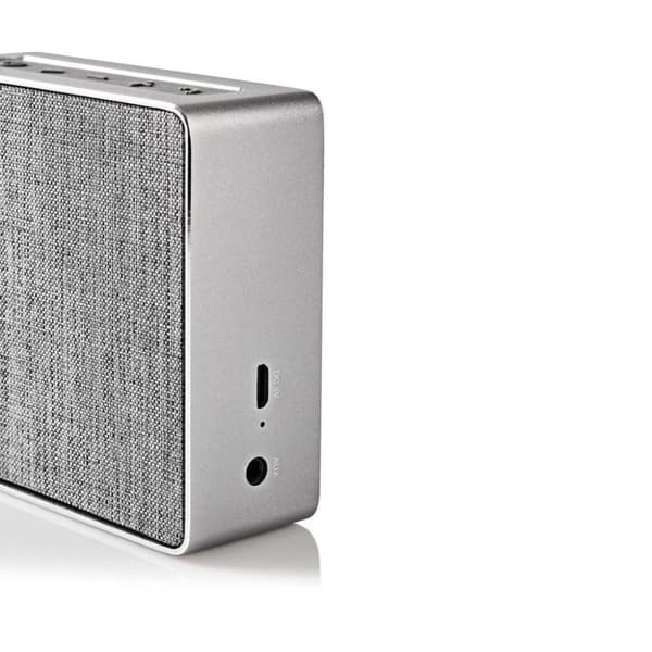 Nedis SPBT1002GY-högtalare med Bluetooth® 15 W Metal Design Gunmetal