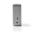 Miniatyrbild 8 av 10: Nedis SPBT1002GY-högtalare med Bluetooth® 15 W Metal Design Gunmetal