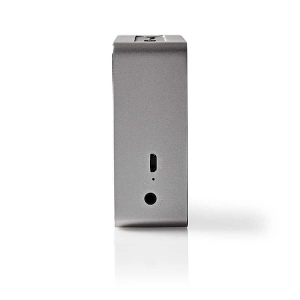 Nedis SPBT1002GY-högtalare med Bluetooth® 15 W Metal Design Gunmetal