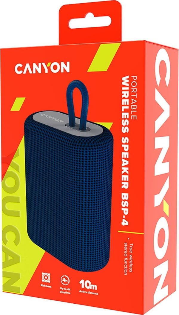 CANYON HØJTTALER UDENDØRS TRÅDLØS HØJTTALER BSP-4 (CNE-CBTSP4BL)