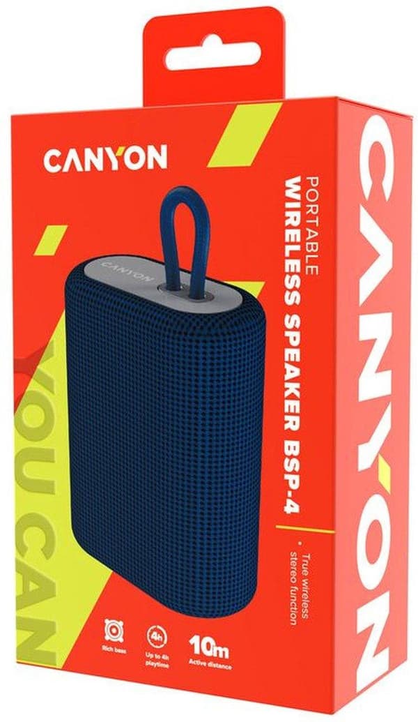 CANYON HØJTTALER UDENDØRS TRÅDLØS HØJTTALER BSP-4 (CNE-CBTSP4BL)