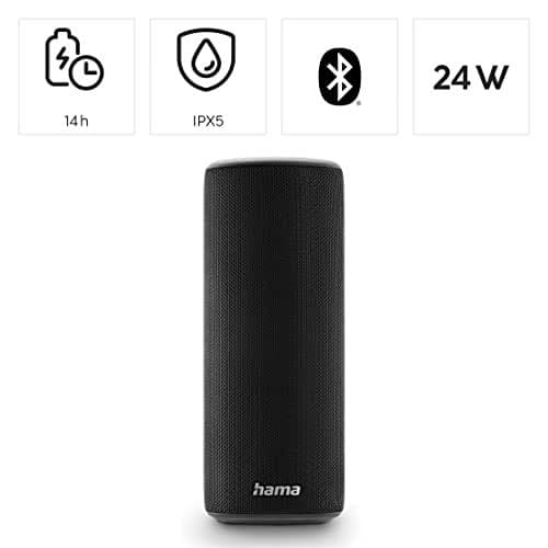 Hama Bluetooth®-högtalare Pipe 3.0 vattentät IPX5, 10 ljuslägen, 24W, SW (00188202)