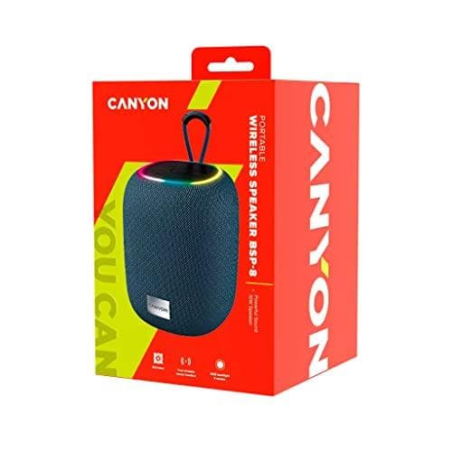 Canyon Bluetooth-kaiutin BSP-8 TF Reader/USB-C/10W harmaa vähittäismyynti (CNE-CBTSP8G)