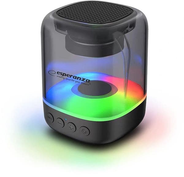 Esperanza EP154 BT FM LED RGB Højttaler Sort 3W