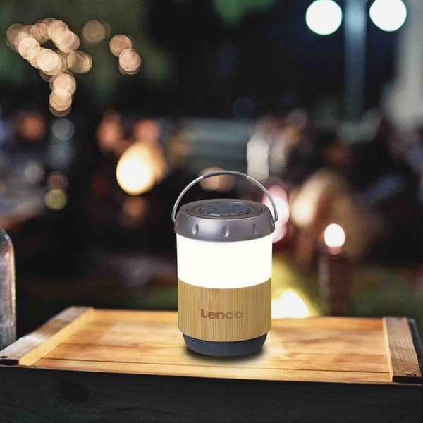 Lenco BTL-030BA - LED-lanterne med IPX4 og integreret 3W Bluetooth®-højttaler (BTL-030BA)