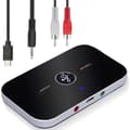 Miniatyrbild 1 av 4: Bluetooth Adapter Receiver,Ozvavzk Bluetooth Transmitter Receiver 5.0 Transmitter Bluetooth Audio Receiver 2 in 1 with Au Output