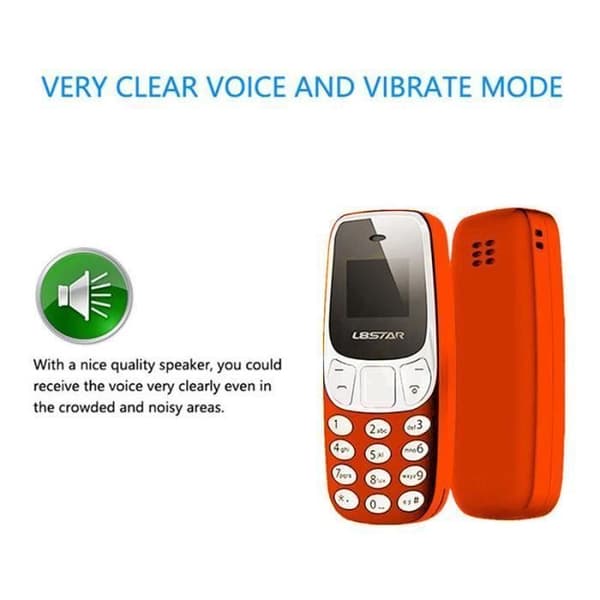 Letouch Mini Bluetooth-mobiltelefon Dubbla analoga omvandlare L8STAR O1W1 (blå)