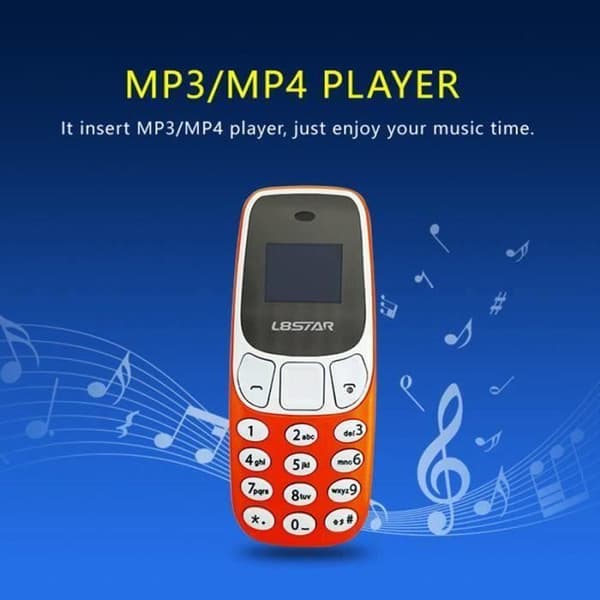 Letouch Mini Bluetooth-mobiltelefon Dubbla analoga omvandlare L8STAR O1W1 (blå)