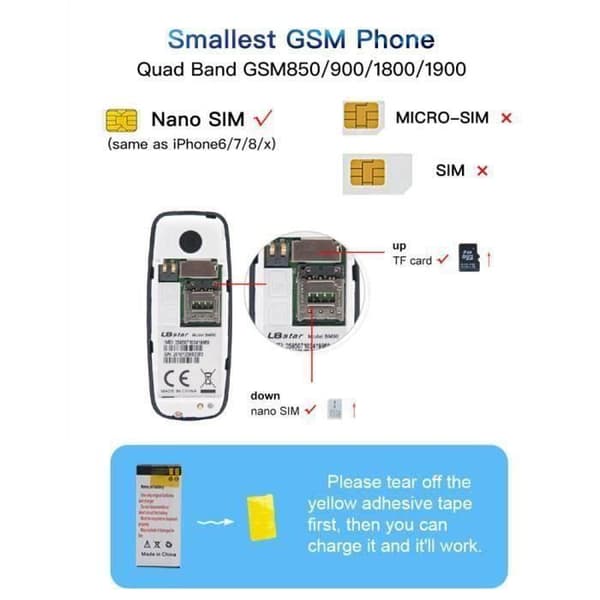 Letouch Mini Bluetooth dubbla analoga mobiltelefonomvandlare L8STAR O1W1 (grå)