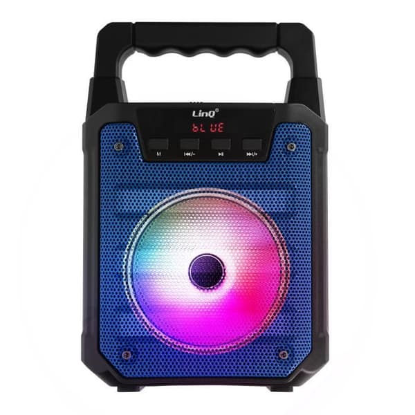 Lätt högtalare - LINQ - Bluetooth - Mikrofonkompatibel - Kortläsare - Blå