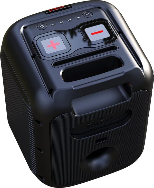 Denver Bluetooth Speaker Party Box - Disco Lights - Inkl. Fjernbetjening - Mikrofontilslutning - BPS250 - Sort