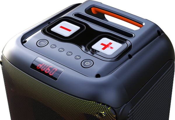 Denver Bluetooth Speaker Party Box - Disco Lights - Inkl. Fjernbetjening - Mikrofontilslutning - BPS250 - Sort