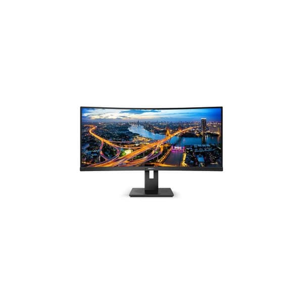 mmd - philips 34in va böjd usb-c dockning 3440x1440 5ms displayport gr svart svart Svart