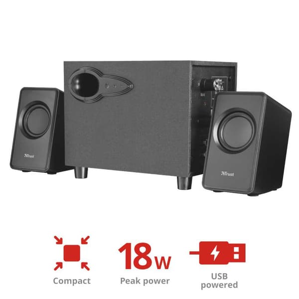 Trust Bluetooth-högtalare 2.1 Avora Svart