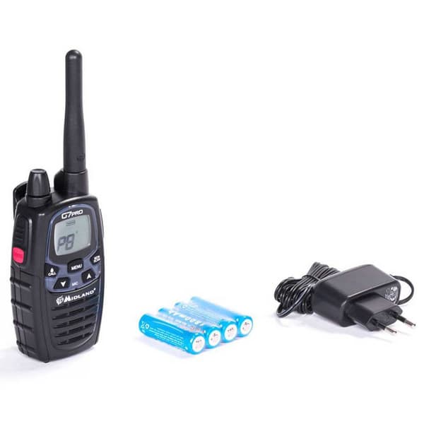 Midland G 7 Walkie Talkie Pmr/lpd Walkie Talkie Sort