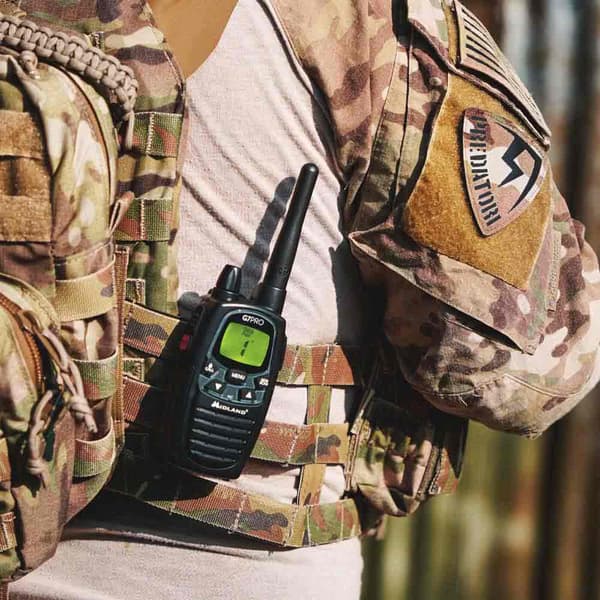 Midland G 7 Walkie Talkie Pmr/lpd Walkie Talkie Sort