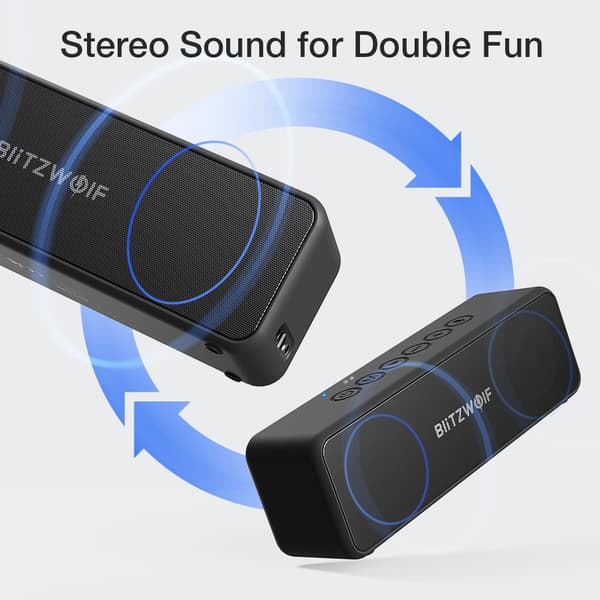 30W trådlös högtalare Bärbar bluetooth-högtalare Dubbla drivrutiner Bas TWS Stereo IPX6 Vattentät TF-kort AUX Utomhushögtalare