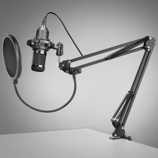 Mars Gaming MMICPRO - PC-mikrofon för streaming och ASMR - Ultra-High Definition - Svart