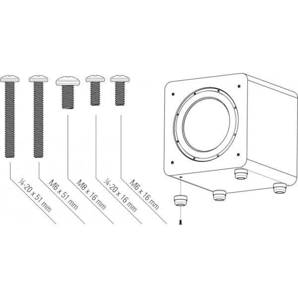 SVS SoundPath Isolation System -subwoofer-tassut, 4 kpl