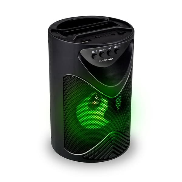 Dunlop Bluetooth-kaiutin, FM-radio ja matkapuhelinjalusta