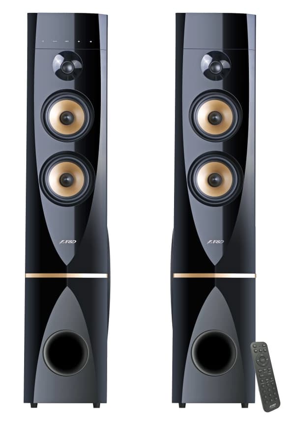 FENDA F&D repro T-88X/ 2.0/ 300W/ černé/ dřevěné/ BT4.2/ FM rádio/ USB/ optický vstup/ dálkové ovládání/ Karaoke