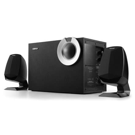 BOXE EDIFIER 2.1, RMS:   34W (2 x 8W, 1 x 18W), bluetooth, volum, bass; raport semnal-zgomot: #25dBA, frecventa raspuns - sateliti: 210Hz - 20kHz, bla
