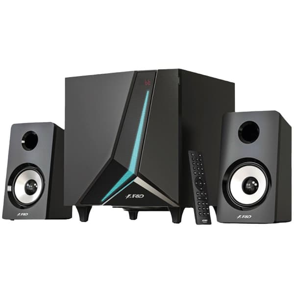 F&D F670X 2.1 Multimedia Speakers, 70W RMS, Full range speaker: 2x3.5"+ 6.5" Subwoofer, BT 5.3/AUX/USB/Coaxial/LED Display/RGB multi-color lighting mo