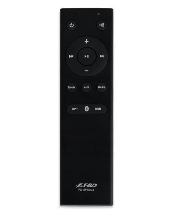 FENDA F&D repro R23BT WHITE/ 2.0/ 40W/ dřevěné/ BT/ Optický/ USB vstup/ dálkové ovládání/ bílé