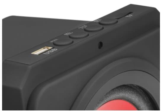 Mars Gaming MSX Bluetooth Audio System 2.1 Speakers with Subwoofer / USB / MicroSD / AUX / Radio / Black