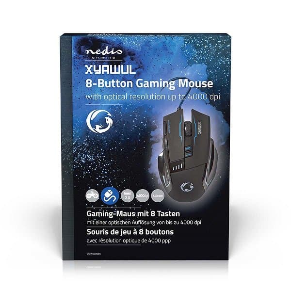 NEDIS herní reproduktory/ 2.2/ výkon 48 W/ 3,5 mm jack/ LED/ USB/ ovládání hlasitosti/ černé