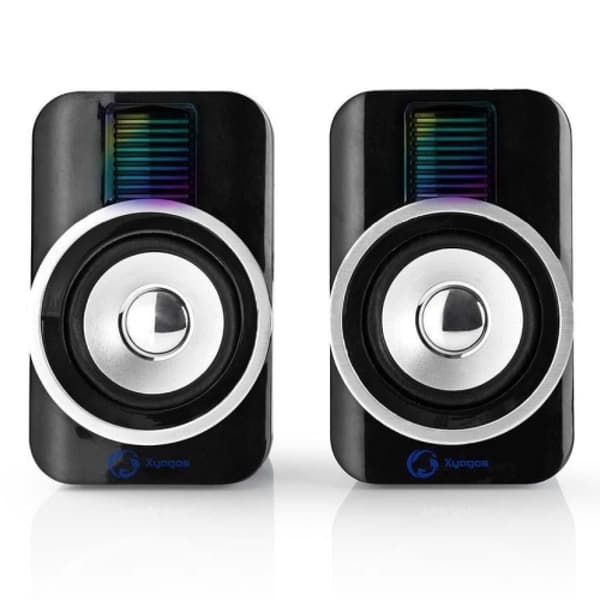 Nedis GSPR20020BK Gaming Speakers 2.0 / RGB / 30W / Black