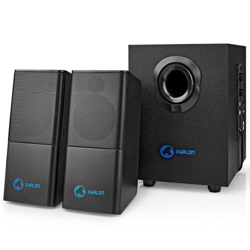 NEDIS herní reproduktory/ 2.1/ výkon 33 W/ 3,5 mm jack/ USB/ ABS/ dřevo/ černé