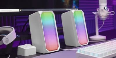 Mars Gaming MSRGBW Bluetooth Stereo Speakers / 15W / 3.5mm Audio / RGB / USB
